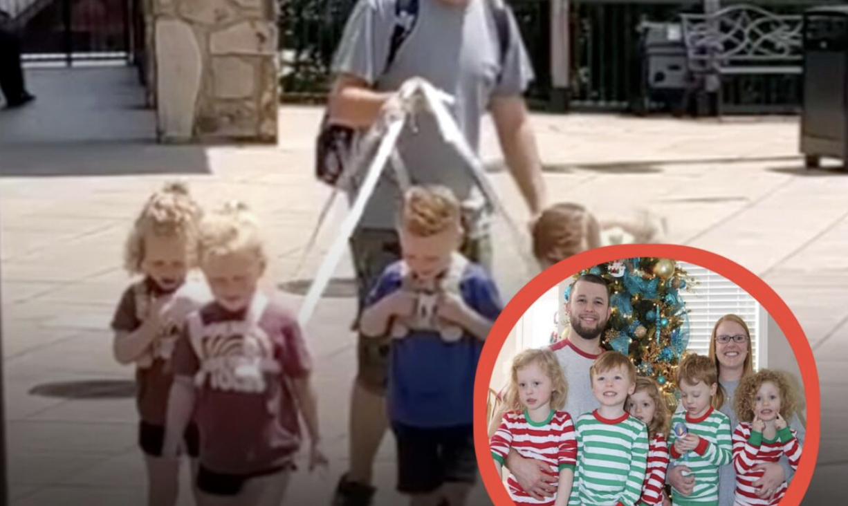 Dad is severely humiliated for putting leasing on his five-year-old quintuplets.